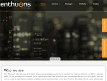 Tablet Screenshot of enthuons.com